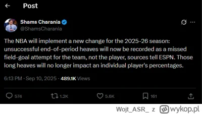WojtASR - Jedną z bardziej drażniących rzeczy w NBA jest dla mnie to, że gdy kończy s...