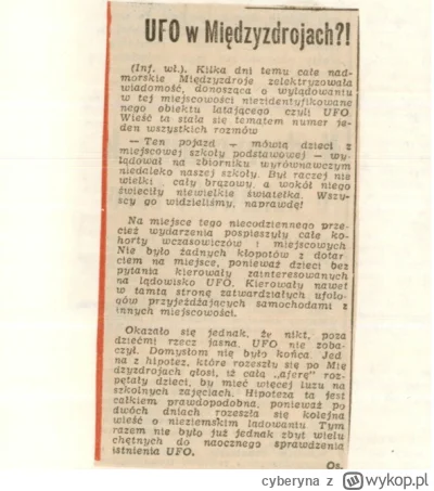 cyberyna - @motvik: W latach 80-tych był duży wysyp obserwacji. Mnie szczególną uwagę...