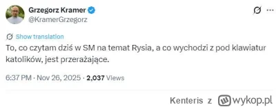 Kenteris - Zwrócił na to uwagę nawet jezuita - i trudno się dziwić, bo to, co dzieje ...