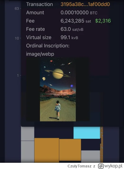 CzulyTomasz - Ktoś sobie wrzucił JPG na blockchain Bitcoina i zapłacił za to $2,3k fe...