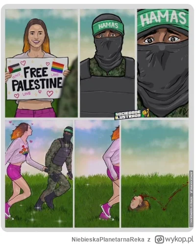 NiebieskaPlanetarnaReka - @kinasato: oj oj biedne, niewinne palestyńczątka. Popierają...