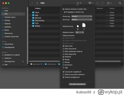 kubus86 - Jak zmienić sposób wyświetlania folderów w Finderze na Macu?
W opcjach wido...