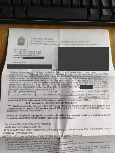 Ramb0o - O i tak, dziś dostałem polecony i przyszło mi wezwanie do zapłaty za parkowa...