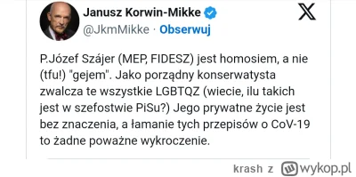 krash - @getin: Będzie jak ten jego kolega z Węgier, ultra katolik przeciwko Unii i g...