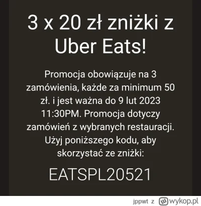 jppwt - #ubereats #jedzenie71 #kodyrabatowe może komuś się przyda