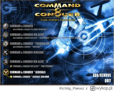 Richtig_Piwosz - Gra, która jeszcze niedawno u mnie działała pod Win10: Command & Con...