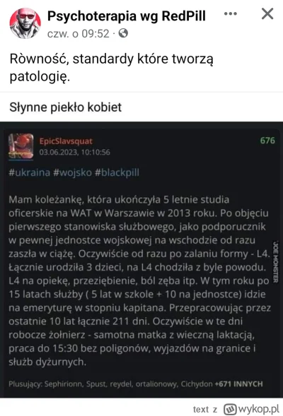 text - @juzwos: 
Piekło kobiet