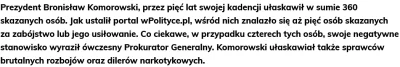 Xefirex - Były prezydent Komorowski ułaskawił 300 osób ponad, ogólnie prawo łaski dla...