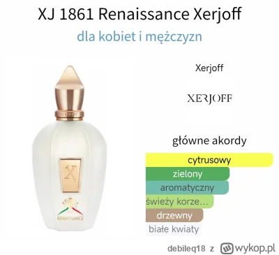debileq18 - Mam jeszcze kilka mililitrów do odlania:

Xerjoff XJ 1861 Renaissance w c...