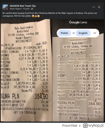 PozorVlak - #krakow już nawet turysci są oburzeni ¯\(ツ)/¯
#jarmark #handel #oszukujo ...