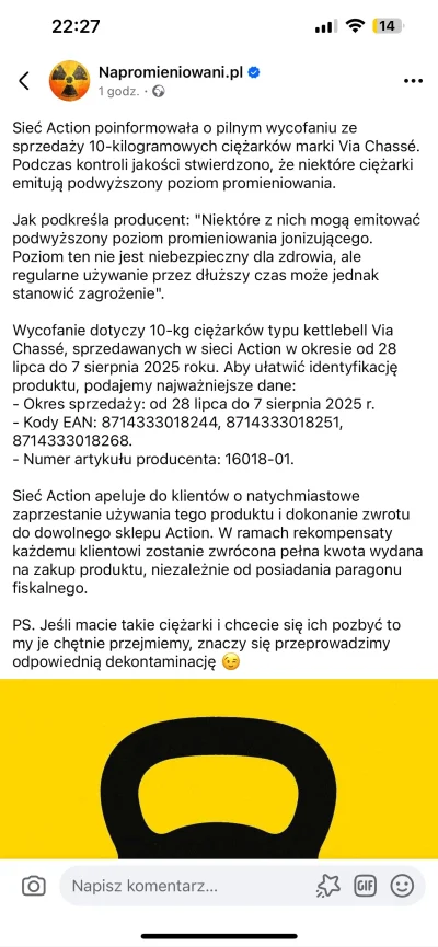 aquillus - Wiedziałem, że Action sprzedaje syfy i co chwilę coś przekracza normy i je...