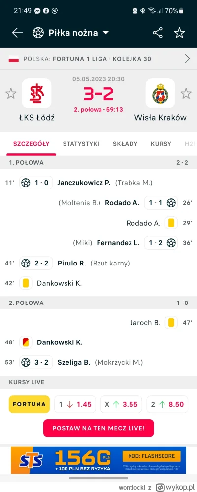 wontlocki - #wislakrakow gdzie ta czerwona