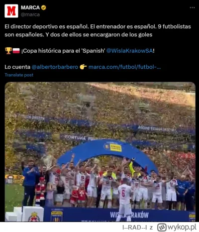 l--RAD--l - MARCA na swoim oficjalnym koncie na X gratuluje Wiśle ;)

https://twitter...