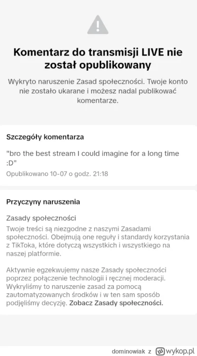 dominowiak - #tiktok #moderacjacontent (tym razem nie wykopowa XD)
Otóż oglądałem sob...