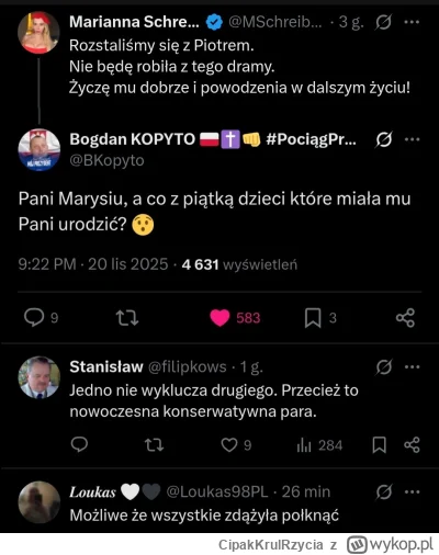 CipakKrulRzycia - #schreiber #polityka #zwiazki
Ciekawe kim będzie ten szczęśliwiec k...