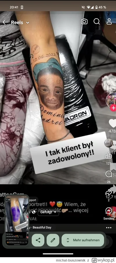 michal-buszownik - Ratuj ojcze zamieniłem się w tatuaż 

Tekst dolny

 #memznosaczem ...