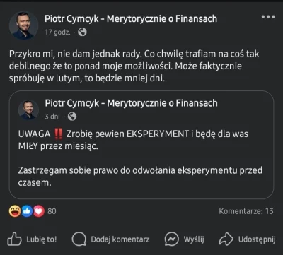 kaczoor - @Vateusz23 wystarczy wejść na jego profil na Fb i popatrzeć, jaka buta i ro...