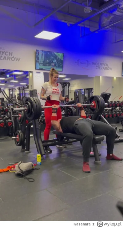 Kasahara - Coraz lepiej to wyciskanie, dzisiaj dodatkowo wuja Borsuk i ciotka rozwala...