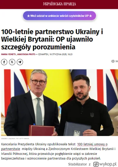 Stabilizator - Treść porozumienia 

ARTYKUŁ 1
Wzmacnianie zdolności obronnych
Strony ...