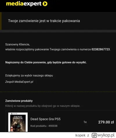 kopek - Zamówiliście? Nie wiem czy odbierać?
#ps5 #deadspace