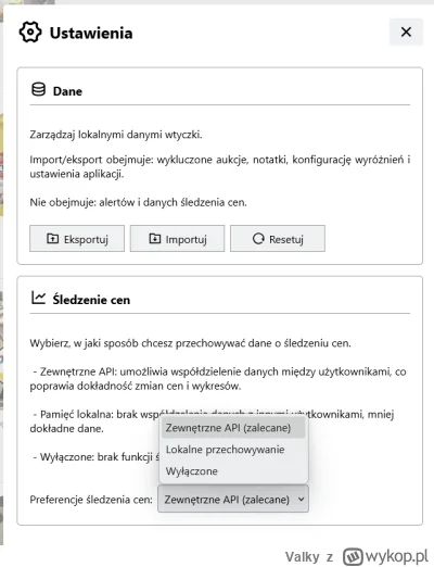 Valky - @marian1881: załączam screena. Widok ustawień włączasz z menu AuctionMate (Us...