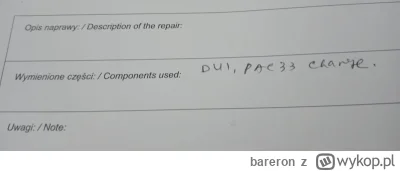 bareron - Cześć. Dostałem niedawno płytę główną z naprawy gwarancyjnej i w protokole ...