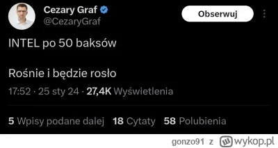 gonzo91 - #gielda 
Intel dostawcą bazowych procesorów M dla #apple, produkcja ma wyst...