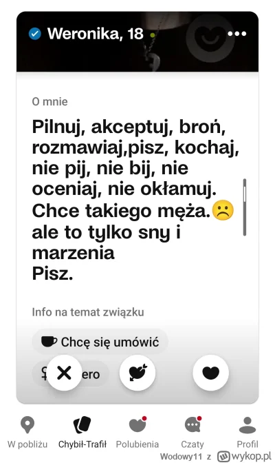 Wodowy11 - Mirku nie oceniaj że do 18 roku życia 50 moich poprzednich mnie biło, piło...