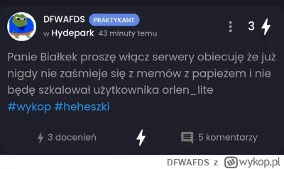 D.....S - @m__b: ehhh dziękuję panie Michale że wysłuchał mnie Pan, byłem zmuszony za...