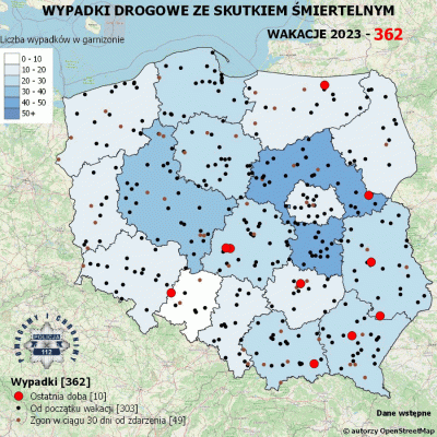 Salido - Minął 65. (z 70) dzień wakacji.

W ciągu ostatniej doby miało miejsce 10 wyp...