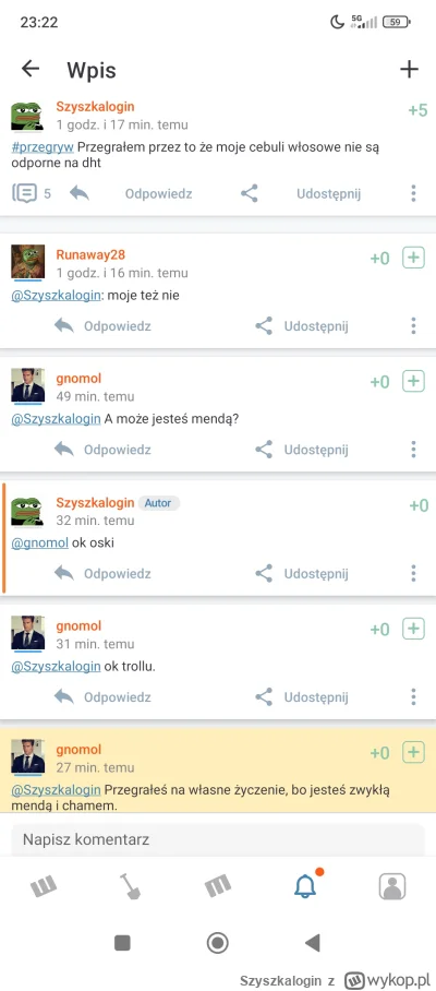 Szyszkalogin - #przegryw Co ten gnomol ode mnie chcę