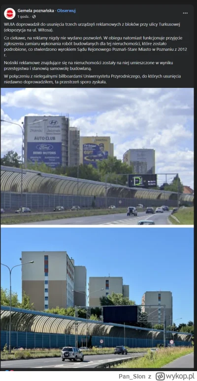 Pan_Slon - 13 lat nielegalnych zysków z mega bilbordów w Poznaniu na os. Bonin

Cieka...