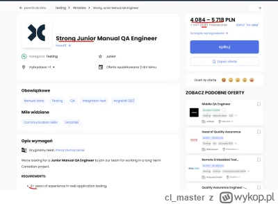 cl_master - Matko bosko xD 

#testowanieoprogramowania