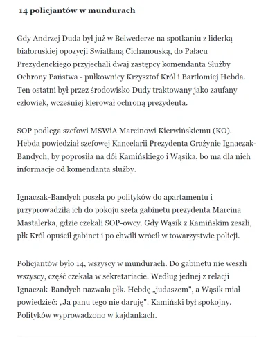 JPRW - Szefowa Kancelarii Prezydenta krzycząca do funkcjonariusza SOP "Judaszu", to o...