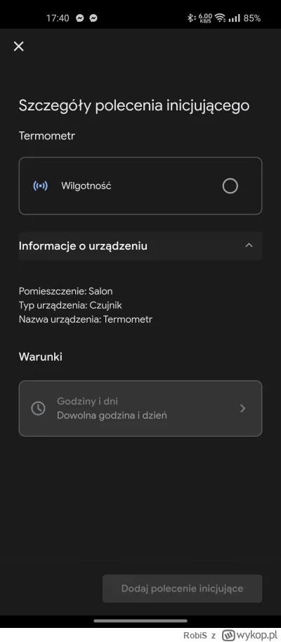 RobiS - kupiłem jakiś termometr na allegro, działa z Tuya, połączyłem ale w google ho...