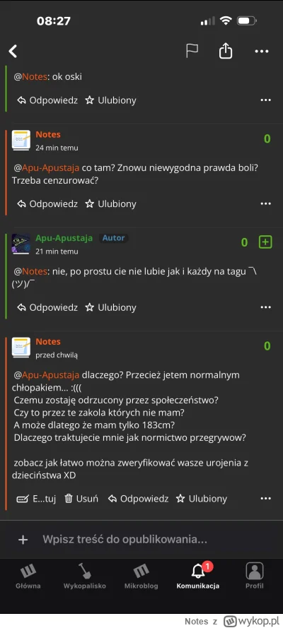 Notes - Ostateczny dowód na to, że przegrywy to hipokryci i są tacy sami jak ci który...