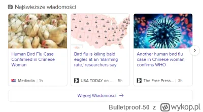 Bulletproof-50 - Gotowi na nową pandemię? Tym razem ptasia grypa przeskoczyła na Chiń...