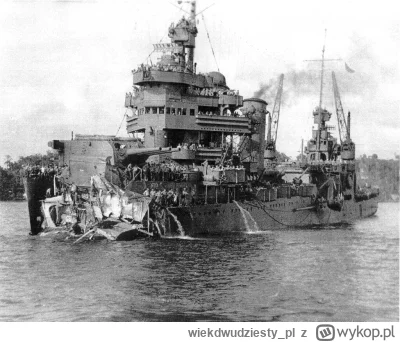 wiekdwudziesty_pl - Na zdjęciu: amerykański krążownik ciężki USS New Orleans (CA-32) ...
