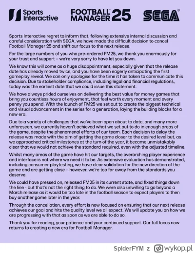 SpiderFYM - Po poinformowaniu że premiera zostanie przesunięta na marzec, mówiłem że ...