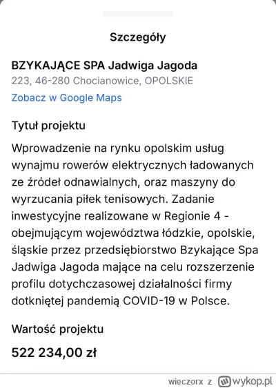 wieczorx - Pół miliona na maszyny do wyrzucania piłek tenisowych i rowery elektryczne...