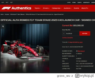 grzes_wu - Można sobie kupić bolid, który Alfa Romeo pokazała na prezentacji ;)

﻿#f1