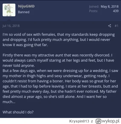 Kryspin013 - >@0caffe: wie co dobre

@NijuGMD: od ciebie to brzmi jak obelga