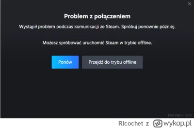 Ricochet - Cholera, steam się wysypał... A to jedyna sobota, w której mogę sobie pogr...