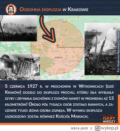 iskra-piotr - #ciekawostki 5 czerwca 1927 eksplozja 40 ton prochu i 6 ton kwasu pikry...