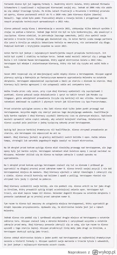 Naproksen - Poprosiłem Binga żeby opowiedział jak będzie wyglądała walka o mistrzostw...