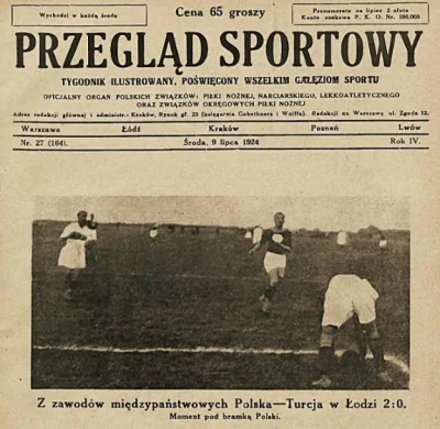 kamiyama89 - Tego dnia 1924 roku rozegrano pierwszy w historii mecz Reprezentacji Pol...