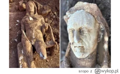 sropo - Park Archeologiczny Appia Antica poinformował, że odkryto starożytny posąg He...