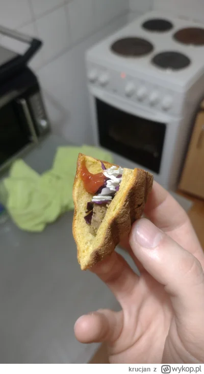 krucjan - Echhh wczoraj chłop zjadł 6 drwali, to dzisiaj dieta. Takiego mini kebaba s...