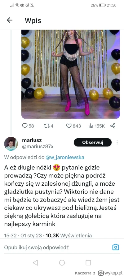 Kaczorra - @Glar: widzę, że Mariusz nie próżnuje.