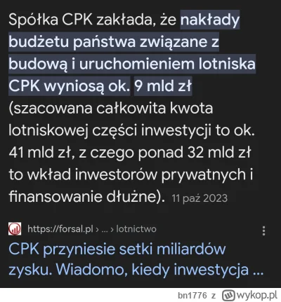 bn1776 - @Dragonan
@d4wid: Ale zaraz, zaraz. Dlaczego CPK ma wybudować państwo?

Nie ...